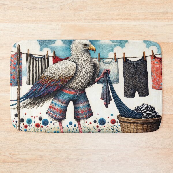 Item preview, Eagle Doing the Washing designed and sold by M-Y-A-R-T-.