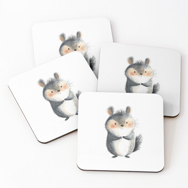 Item preview, Cute Forest Animal Illustration – Hand-Drawn Fluffy Cartoon Character Art designed and sold by Blurbean.