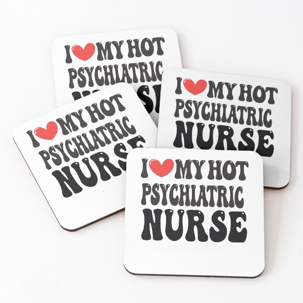 Item preview,  I Love My Hot Psychiatric Nurse Wife I Heart My Girlfriend heart of Valentine's Day Funny Retro Gift designed and sold by CoolCreative.