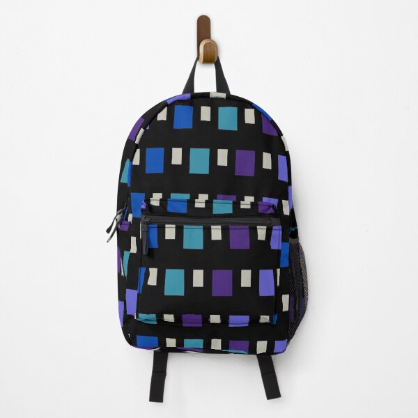 Item preview, Rectangles and More Rectangles, Blue and Purple Tones on Black designed and sold by AASparksDesigns.