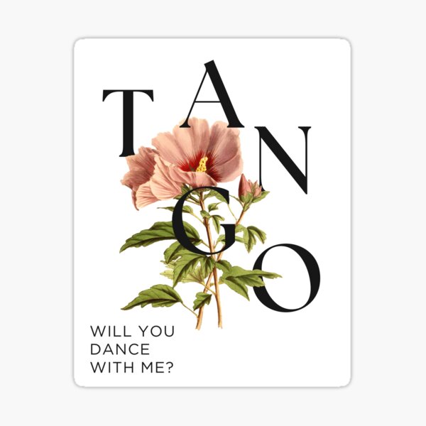 Item preview, Tango Flower Art – “Will You Dance With Me?” Romantic Design designed and sold by tangueraA.