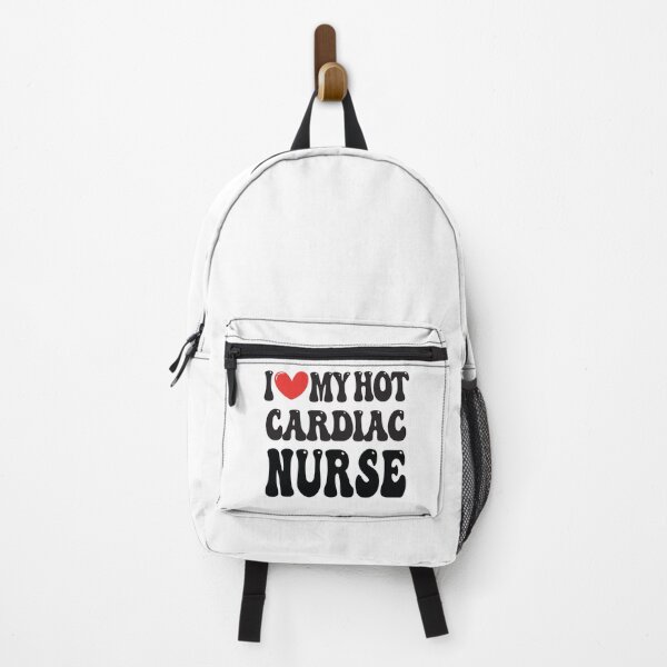 Item preview, I Love My Hot Cardiac Nurse Wife I Heart My Girlfriend heart of Valentine's Day Funny Retro Gift designed and sold by CoolCreative.