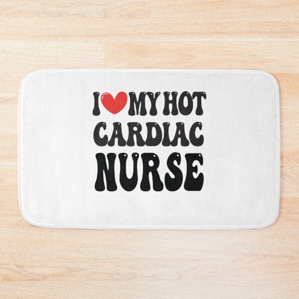 Item preview, I Love My Hot Cardiac Nurse Wife I Heart My Girlfriend heart of Valentine's Day Funny Retro Gift designed and sold by CoolCreative.