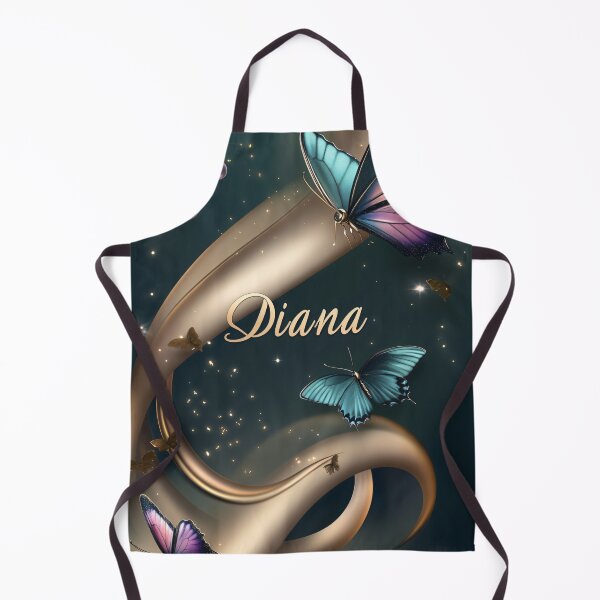 Item preview, Diana Name Butterfly Design - Elegant Purple Teal Butterfly Art designed and sold by midmonty.