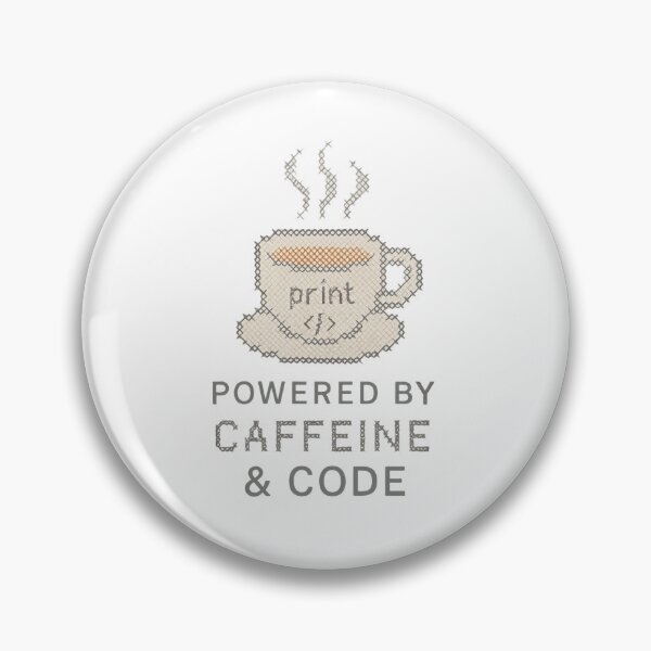 Item preview, Powered by Caffeine & Code – Funny Programmer Coffee Lover Design designed and sold by DJCApparel.