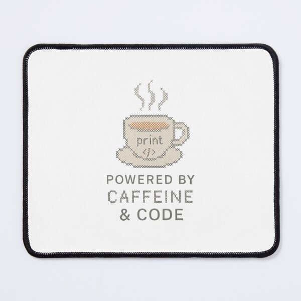 Item preview, Powered by Caffeine & Code – Funny Programmer Coffee Lover Design designed and sold by DJCApparel.