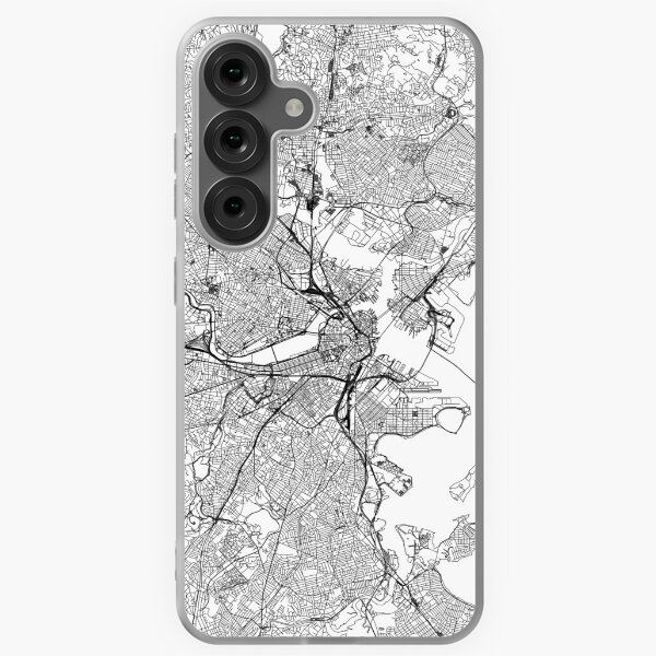 Item preview, Boston White Map designed and sold by multiplicitymap.