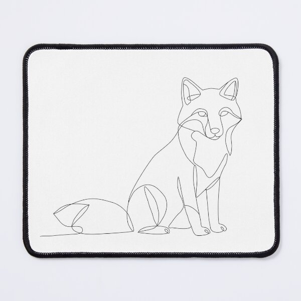 Item preview, One line art fox designed and sold by LuckyStep.