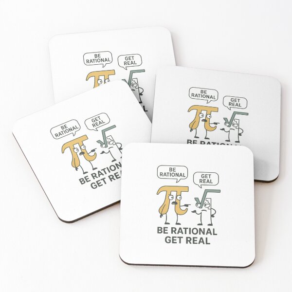 Item preview, Be Rational, Get Real – Funny Math Joke Design for Nerds and Educators designed and sold by DJCApparel.