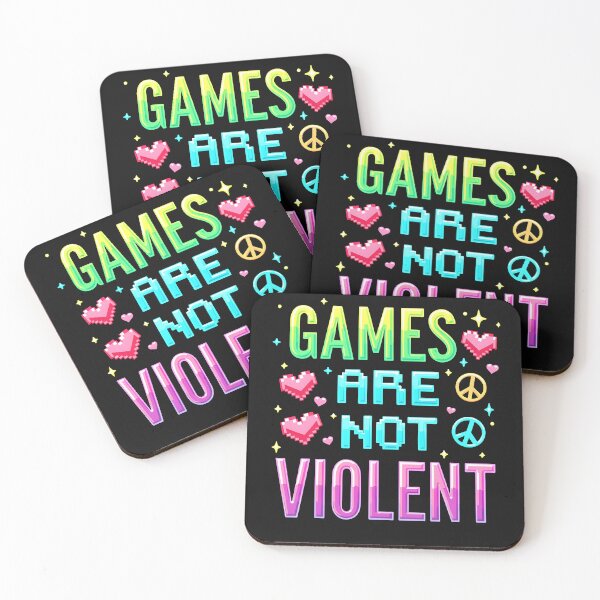 Item preview, Games Are Not Violent - Pro Gaming Message designed and sold by slickywitty.