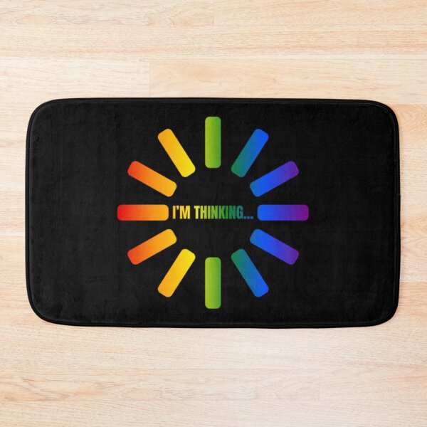 Item preview, I'm Thinking, Classic pride flag graphic, Pride Loading Graphic, Gay Pride Festival, Gay Festival, Love is love, Pride, Funny, Rainbow Pride,  Humor, Pride Humor, Pride Funny,  designed and sold by PrideBeProud.