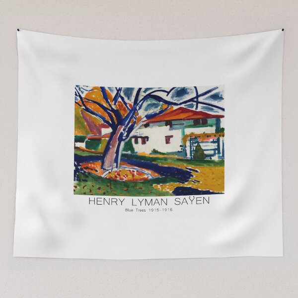 Item preview,   Exhibition poster of Henry  Lyman Saÿen Blue Trees  1915-1916 designed and sold by paulrommer.