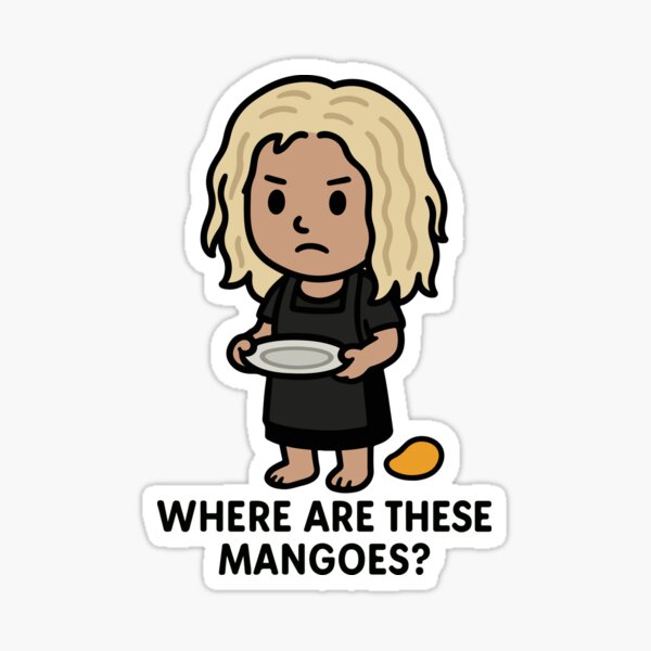Item preview, Lustiger Helena Orphan Black Aufkleber – Wo sind diese Mangos Meme Chibi Art designed and sold by gyenayme.