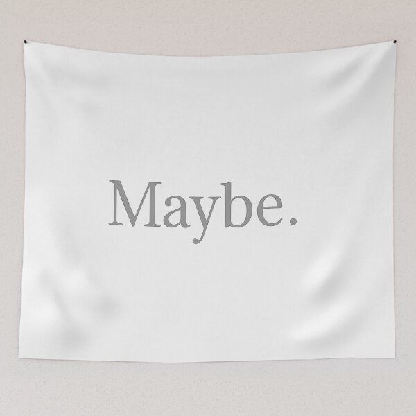 Item preview, Maybe. Minimal Statement Tee designed and sold by PastimeMastery.