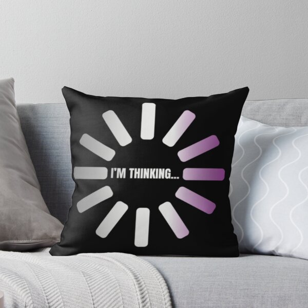 Item preview, I'm Thinking, Asexual pride flag graphic, Pride Loading Graphic, Gay Pride Festival, Gay Festival, Love is love, Pride, Funny, Rainbow Pride,  Humor, Pride Humor, Pride Funny,  designed and sold by PrideBeProud.