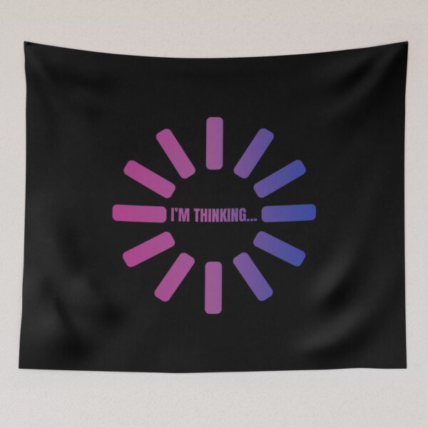 Item preview, I'm Thinking, Bisexual pride flag graphic, Pride Loading Graphic, Gay Pride Festival, Gay Festival, Love is love, Pride, Funny, Rainbow Pride,  Humor, Pride Humor, Pride Funny,  designed and sold by PrideBeProud.