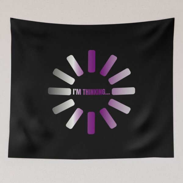 Item preview, I'm Thinking, Demisexual pride flag graphic, Pride Loading Graphic, Gay Pride Festival, Gay Festival, Love is love, Pride, Funny, Rainbow Pride,  Humor, Pride Humor, Pride Funny,  designed and sold by PrideBeProud.