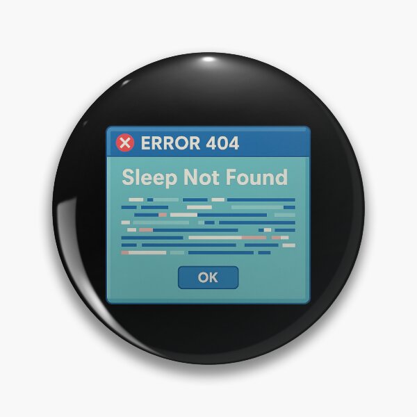 Item preview, Error 404: Sleep Not Found – Funny Coding Meme Design for Programmers & Students designed and sold by DJCApparel.
