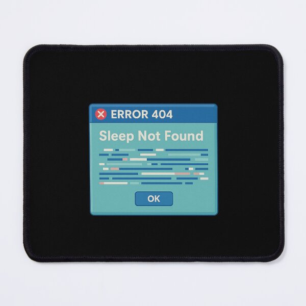 Item preview, Error 404: Sleep Not Found – Funny Coding Meme Design for Programmers & Students designed and sold by DJCApparel.