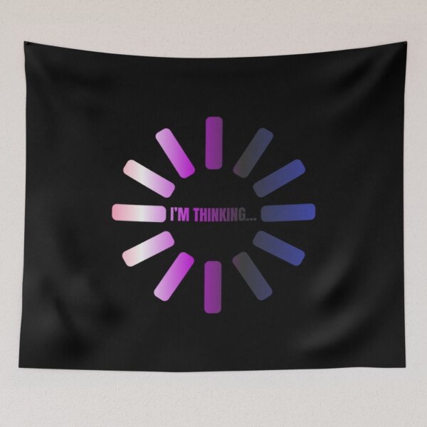Item preview, I'm Thinking, Genderfluid pride flag graphic, Pride Loading Graphic, Gay Pride Festival, Gay Festival, Love is love, Pride, Funny, Rainbow Pride,  Humor, Pride Humor, Pride Funny,  designed and sold by PrideBeProud.