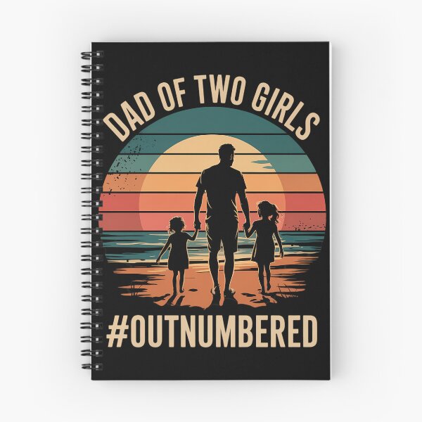 Item preview, Dad of two Girls Outnumbered 2 Daughters Father's Day designed and sold by brynatshop.