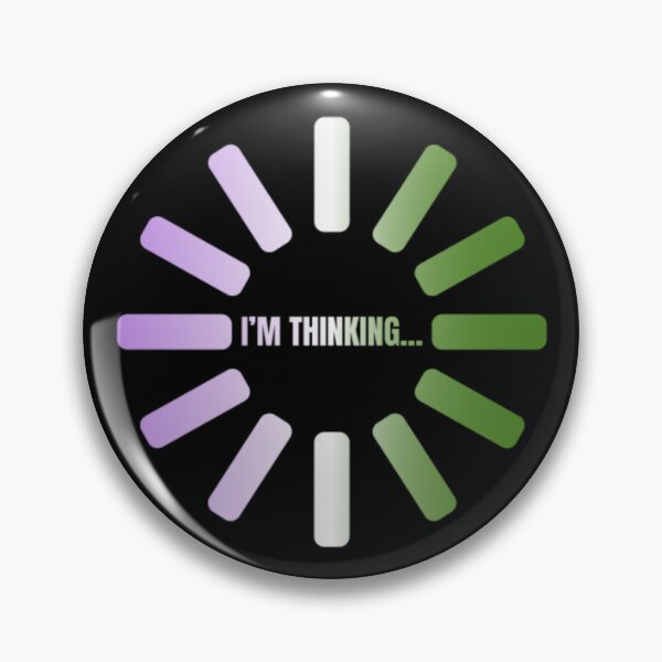 Item preview, I'm Thinking, Genderqueer pride flag graphic, Pride Loading Graphic, Gay Pride Festival, Gay Festival, Love is love, Pride, Funny, Rainbow Pride,  Humor, Pride Humor, Pride Funny,  designed and sold by PrideBeProud.