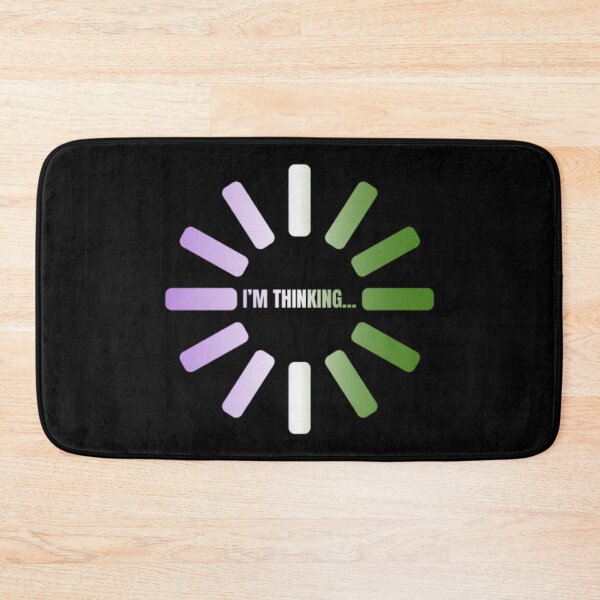 Item preview, I'm Thinking, Genderqueer pride flag graphic, Pride Loading Graphic, Gay Pride Festival, Gay Festival, Love is love, Pride, Funny, Rainbow Pride,  Humor, Pride Humor, Pride Funny,  designed and sold by PrideBeProud.