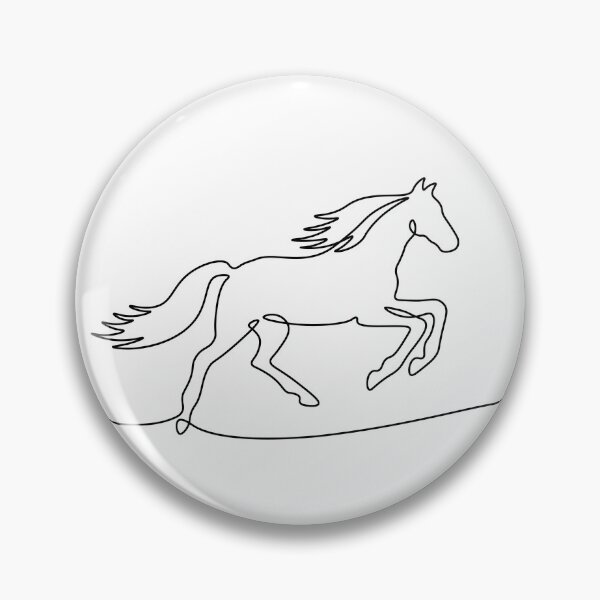 Item preview, One line horse gallops away designed and sold by LuckyStep.