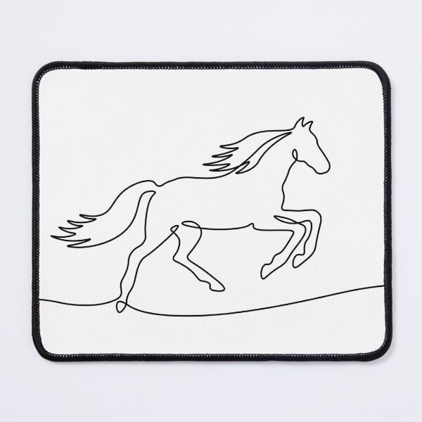 Item preview, One line horse gallops away designed and sold by LuckyStep.