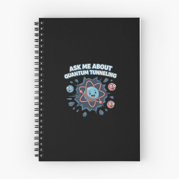 Item preview, Ask Me About Quantum Tunneling – Funny Physics Cartoon Atom Design for Science Nerds designed and sold by DJCApparel.