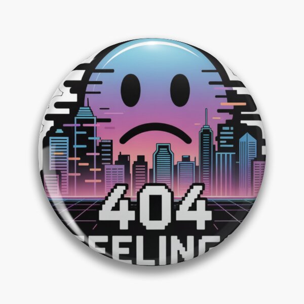 Item preview, 404 Feelings – Glitched City Sticker for Digital Numbness Ultra Gift Drop: Summer Edition designed and sold by Imaginarium of Chaos falcon88 .