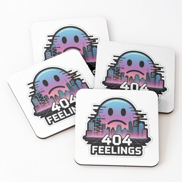 Item preview, 404 Feelings – Glitched City Sticker for Digital Numbness Ultra Gift Drop: Summer Edition designed and sold by Imaginarium of Chaos falcon88 .