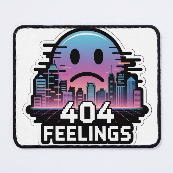 Item preview, 404 Feelings – Glitched City Sticker for Digital Numbness Ultra Gift Drop: Summer Edition designed and sold by Imaginarium of Chaos falcon88 .