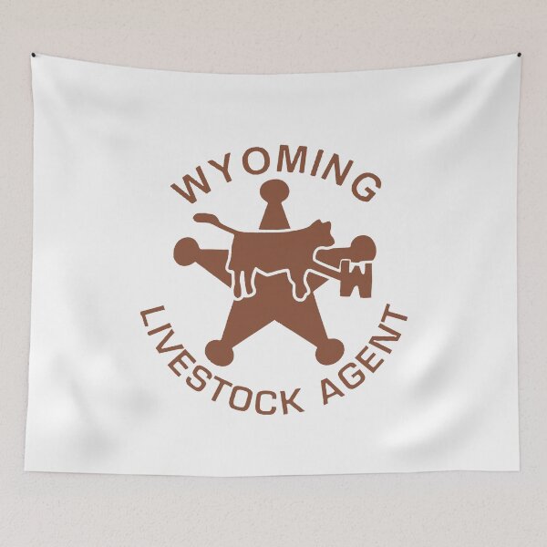Item preview, LiveStock Agent; Wyoming; designed and sold by StickerApe.