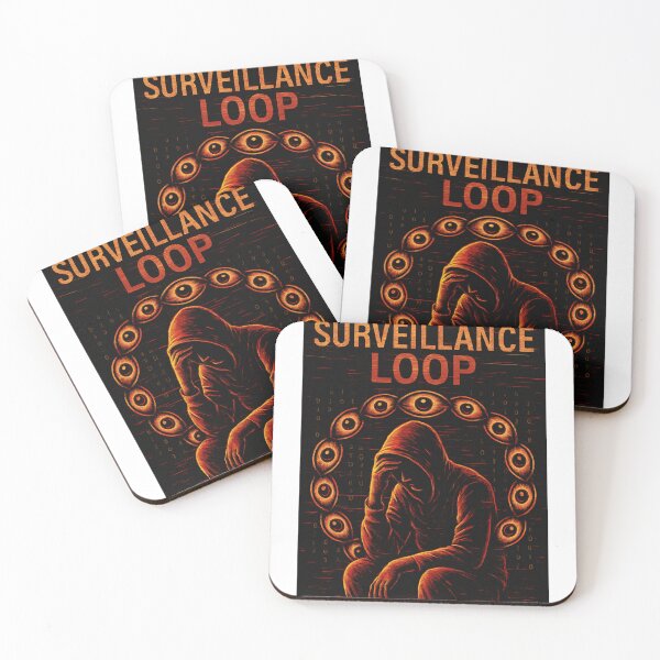 Item preview, Surveillance Privacy Cyberpunk Graphic T-Shirt designed and sold by InkTrade.