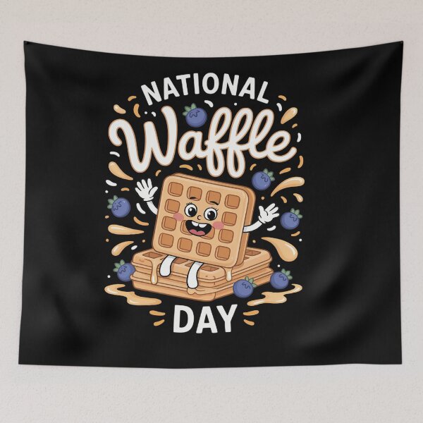 Item preview, National Waffle Day designed and sold by brynatshop.