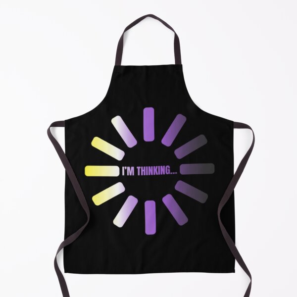 Item preview, I'm Thinking, Nonbinary pride flag graphic, Pride Loading Graphic, Gay Pride Festival, Gay Festival, Love is love, Pride, Funny, Rainbow Pride, Humor, Pride Humor, Pride Funny, designed and sold by PrideBeProud.
