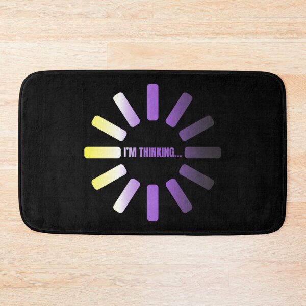 Item preview, I'm Thinking, Nonbinary pride flag graphic, Pride Loading Graphic, Gay Pride Festival, Gay Festival, Love is love, Pride, Funny, Rainbow Pride,  Humor, Pride Humor, Pride Funny,  designed and sold by PrideBeProud.