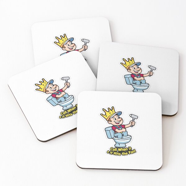 Item preview, King of Clogs Plumber Sticker designed and sold by Gscode.