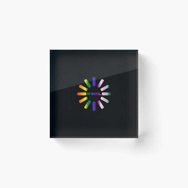Item preview, I'm Thinking, Progress pride flag graphic, Pride Loading Graphic, Gay Pride Festival, Gay Festival, Love is love, Pride, Funny, Rainbow Pride,  Humor, Pride Humor, Pride Funny,  designed and sold by PrideBeProud.