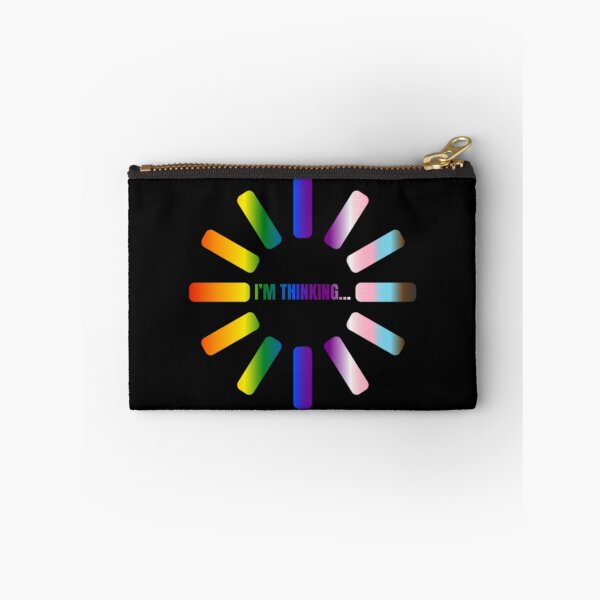 Item preview, I'm Thinking, Progress pride flag graphic, Pride Loading Graphic, Gay Pride Festival, Gay Festival, Love is love, Pride, Funny, Rainbow Pride,  Humor, Pride Humor, Pride Funny,  designed and sold by PrideBeProud.