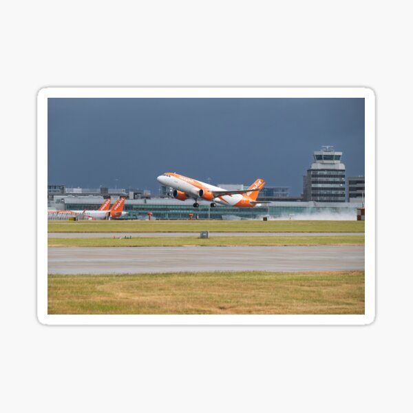 MAN to PMI easyJet Airbus A320-251N Sticker