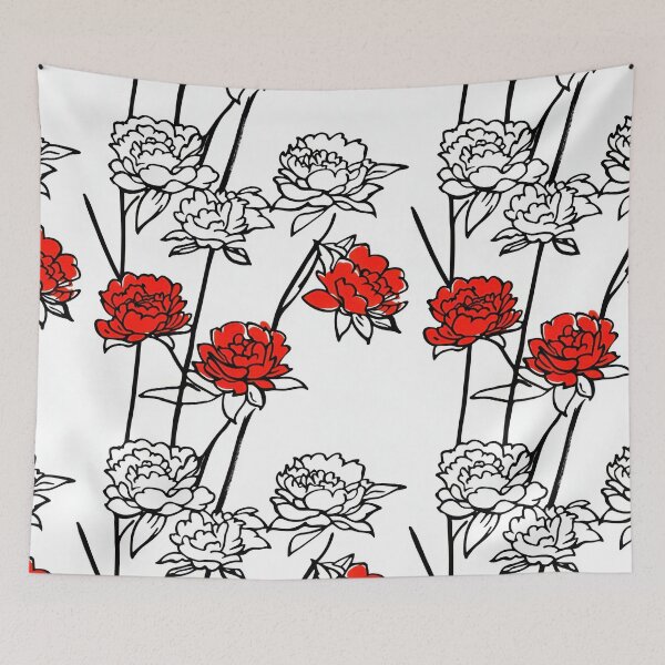 Item preview, Handcrafted Peony Texture — Vintage Floral Sketch designed and sold by HEADMADE-TV.