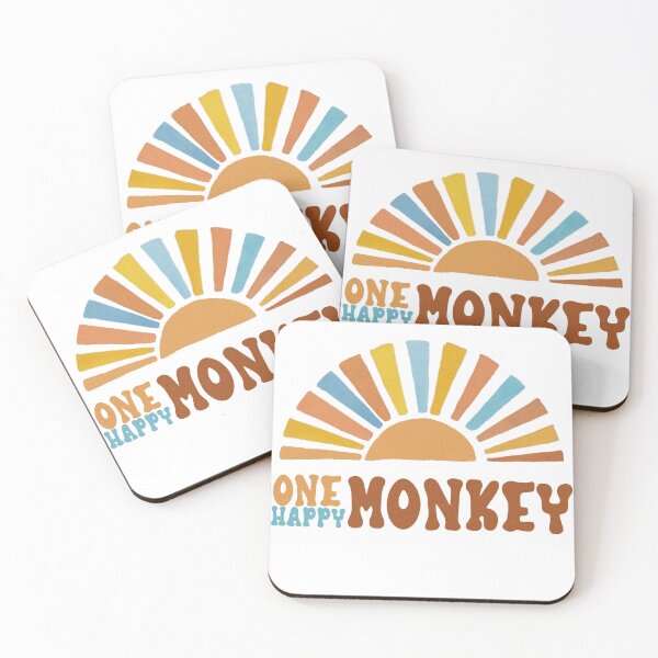 Item preview, One Happy Monkey  Cute and Cheeky Birthday Design designed and sold by Newluck01.