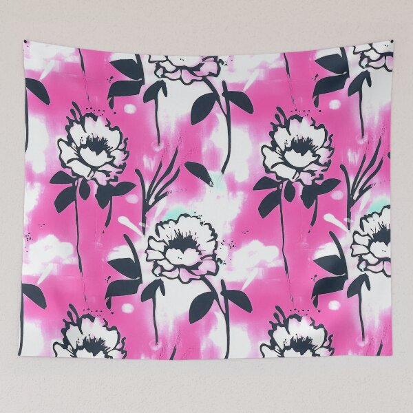 Item preview, Hand-drawn Peony Toile Floral — Vintage Floral Sketch designed and sold by HEADMADE-TV.