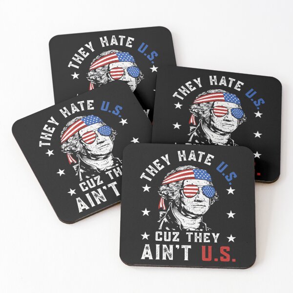 Item preview, They Hate Us Cuz They Ain't Us USA American Flag 4Th Of July Funny designed and sold by Cute-Collection.