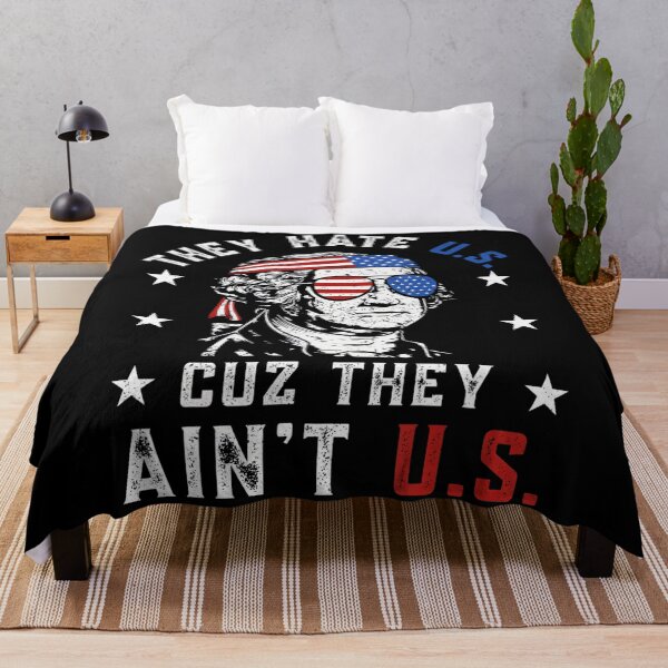 Item preview, They Hate Us Cuz They Ain't Us USA American Flag 4Th Of July Funny designed and sold by Cute-Collection.