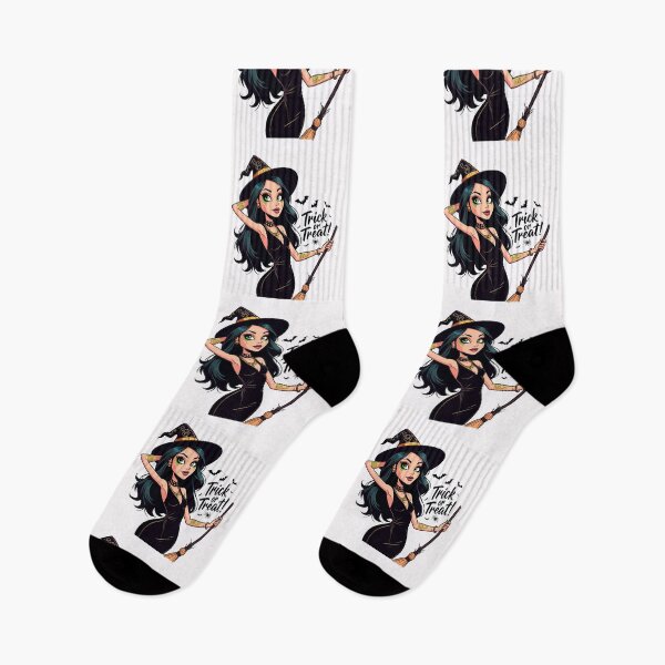 Item preview, Trick or Treat! Halloween witch cool cute design designed and sold by Vintage Designs +.