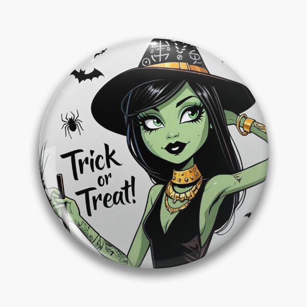 Item preview,  Trick or Treat! Halloween witch cool cute design designed and sold by Vintage Designs +.