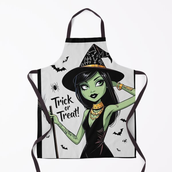 Item preview, Trick or Treat! Halloween witch cool cute design designed and sold by Vintage Designs +.